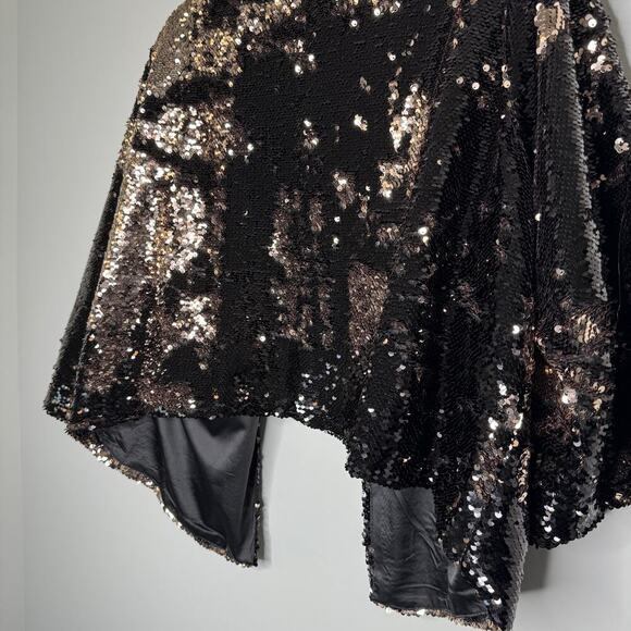 Torrid Sequin Drape Jacket Two Tone 1/2 - Picture 9 of 9